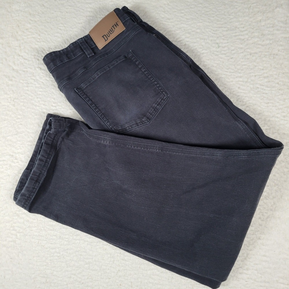 Duluth Flex Fire Hose Pants Mens 39x32 Black Workwear Utility Straight Leg 62752